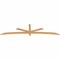 Ekena Millwork Alberta Smooth Timber Gable Bracket, Western Red Cedar, 108"W x 27"H x 1 1/2"D x 3 1/2"F, 6/12 Pitch GBW108X27X0204ALB00SWR - alternate 3